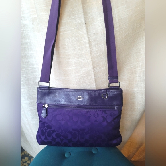 Coach Handbags - Coach Spencer Purple Crossbody